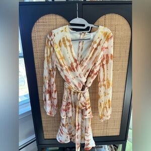 Leith Long Sleeve Wrap Dress